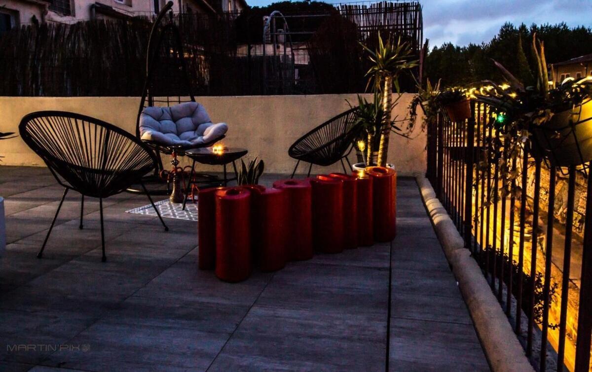 L'Amoureux - Terrasse Et Climatisation Coeur De Ville Montpellier Bagian luar foto