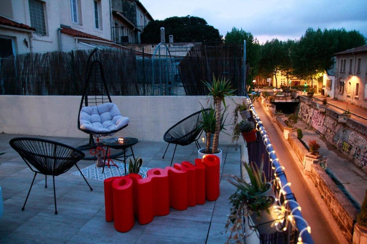 L'Amoureux - Terrasse Et Climatisation Coeur De Ville Montpellier Bagian luar foto